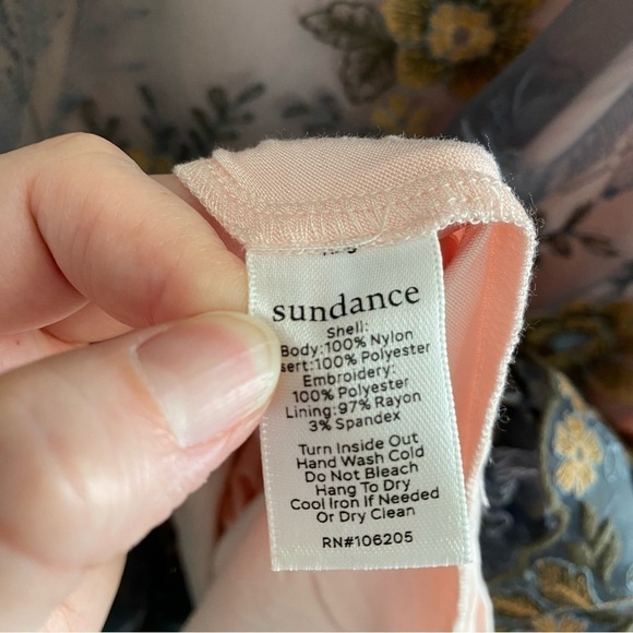 Sundance Lace Cardinal Embroidered Floral Dress - Picture 14 of 15